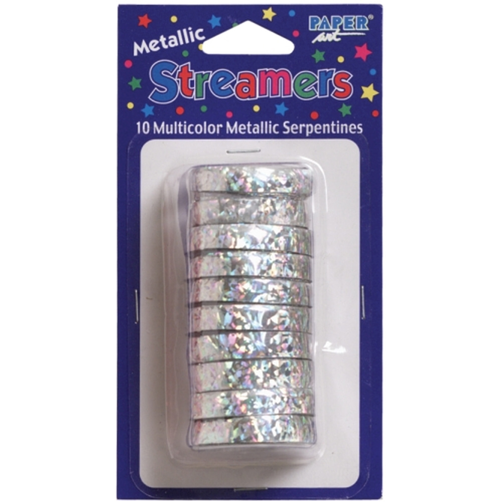 Silver Holographic Streamer - 2 in.