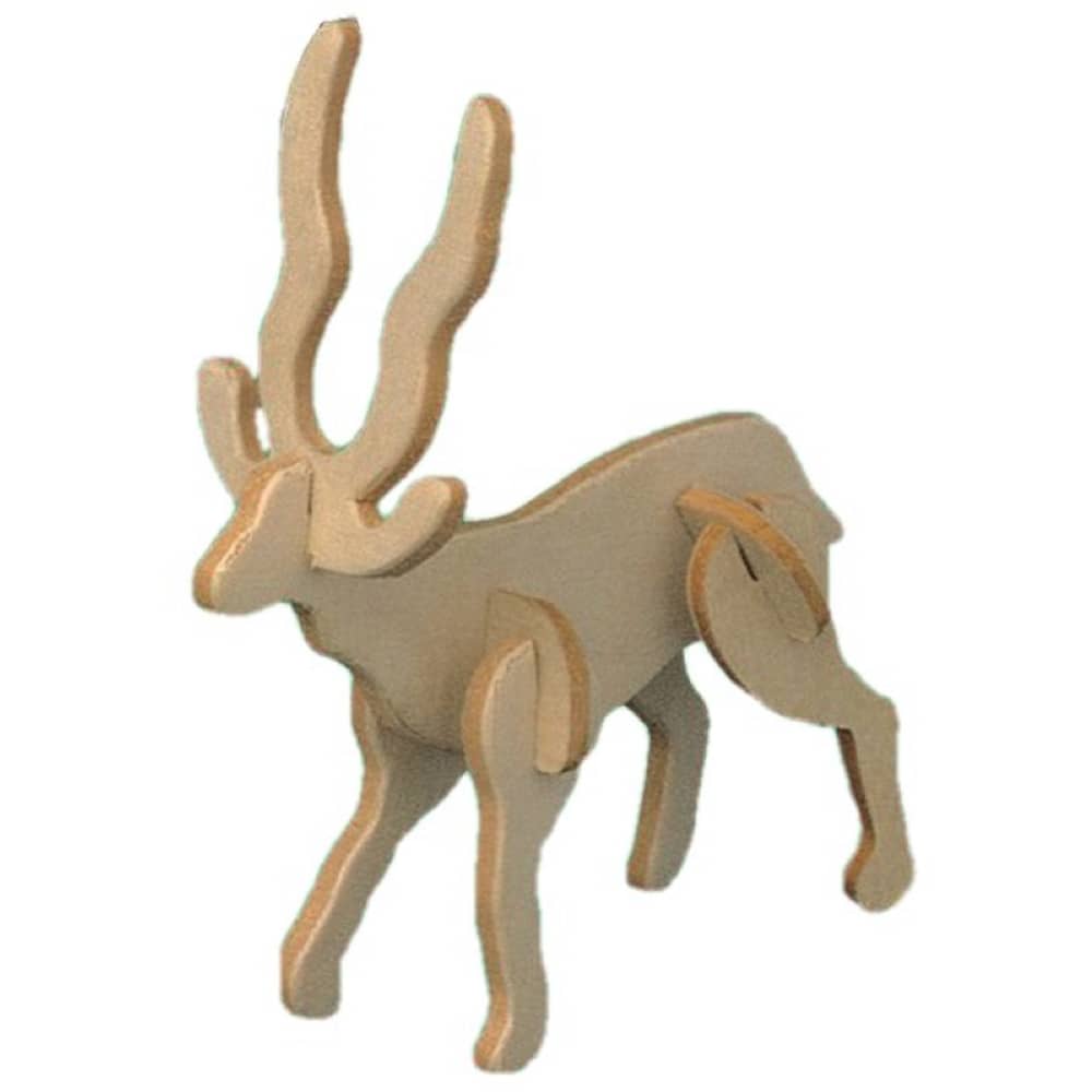 Wood Puzzle Antelope - Party Connexion LLC